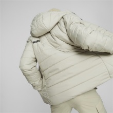 Puma Kurtka pikowana Essential z kapturem (ocieplana, ciepła) jasnoszara męska